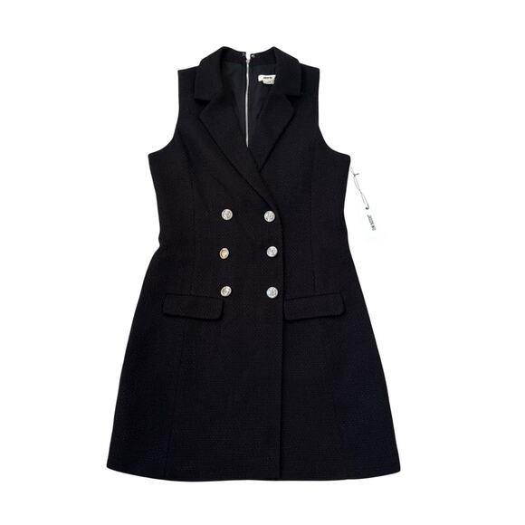 Jason Wu Dress Black Tweed Vest Dress Preppy Classic Old Money Size Small New - Picture 1 of 14